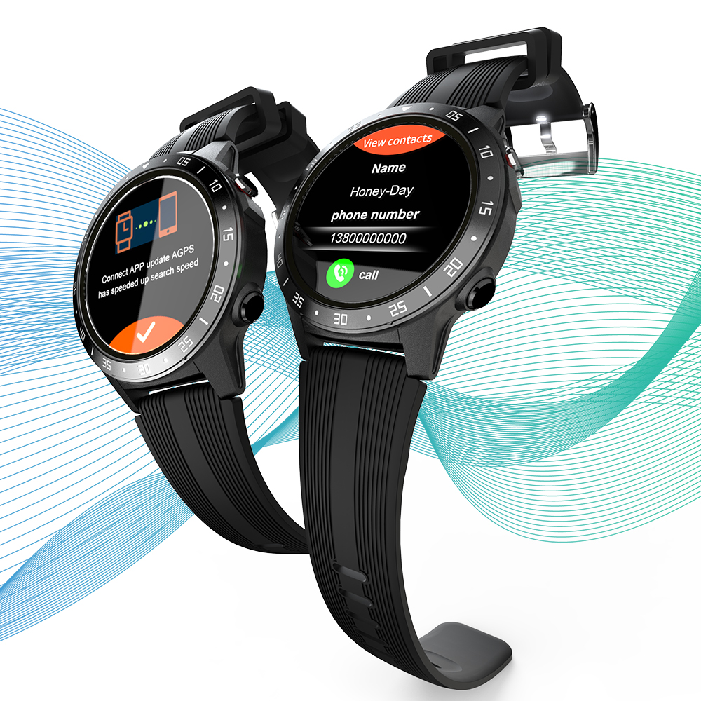 스포츠 Smartwatches LOKMAT TK05 BT3.0 + 4.0 GPS 혈압 심박수 SIM 지오마그네틱 GPS 라우드 스피커, 방수 스마트워치